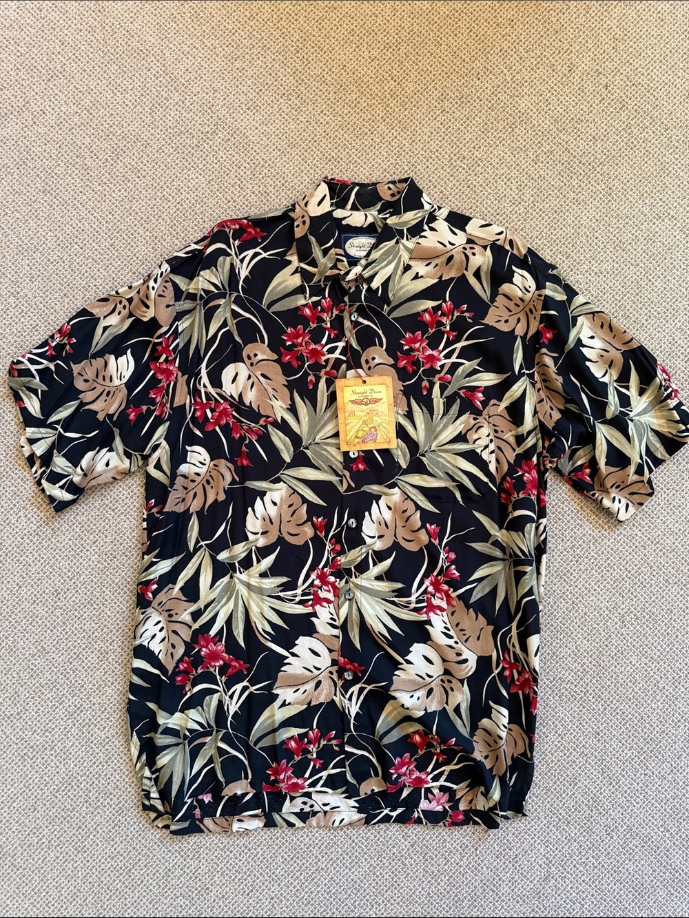 NWT Straight Down clothing button up - size L